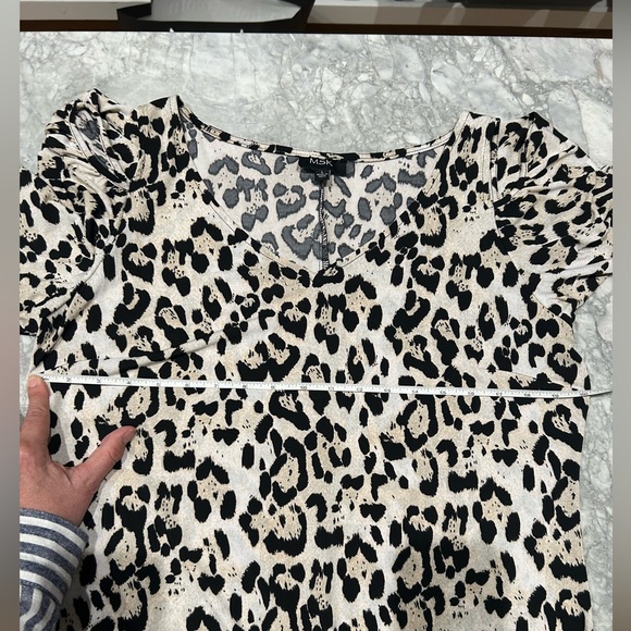 Cold Shoulder flutter sleeve leopard print dress - Picture 7 of 7